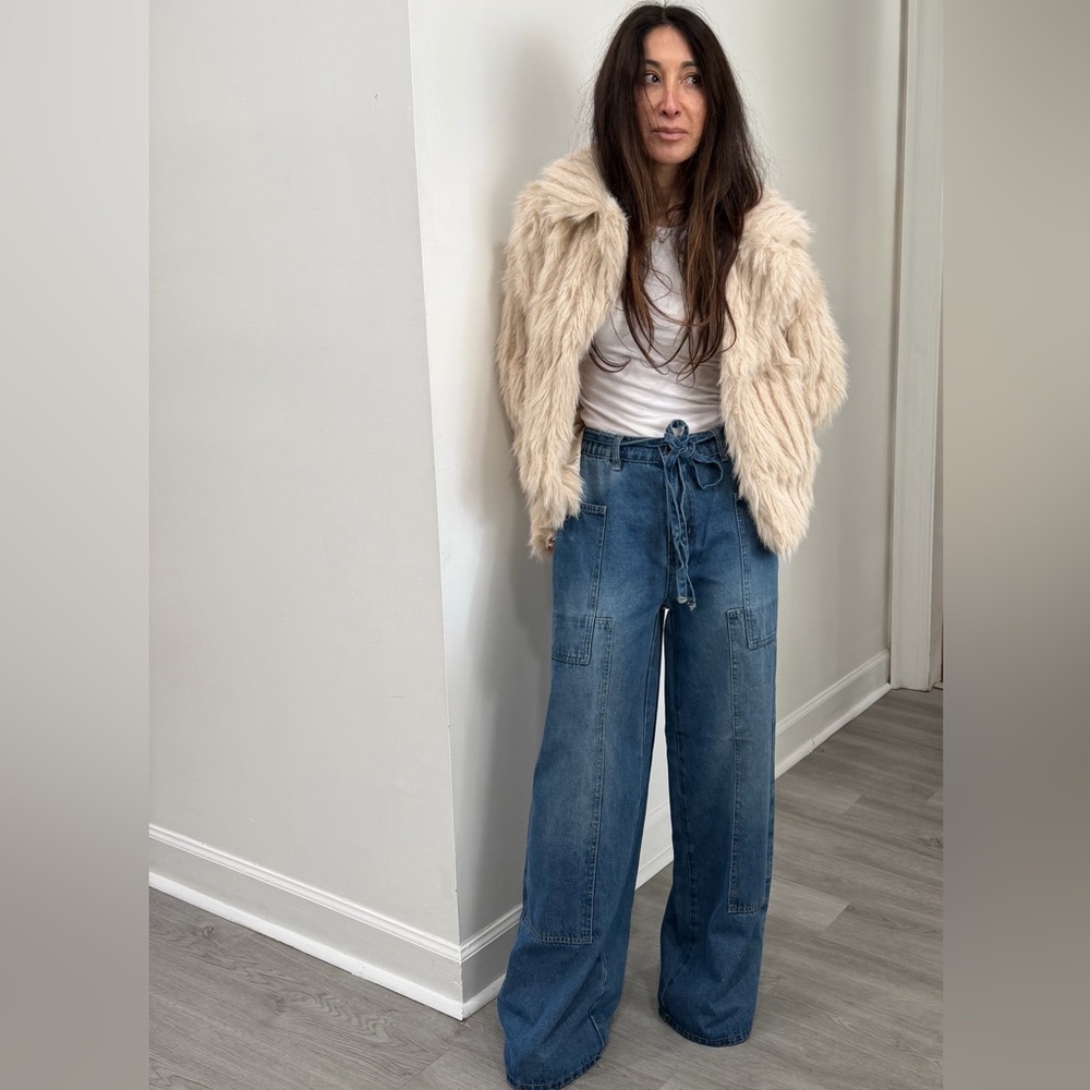 ShopEvelynne Blue Wide Leg Jeans